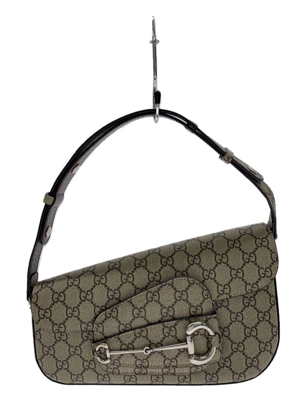 Gucci GG Supreme Horsebit 1955 shoulder bag monogram Beige Brown